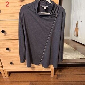 Motherhood Maternity Charcoal Zip Jacket